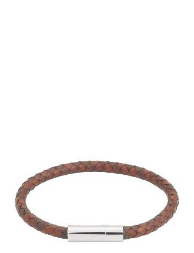 Franky Bracelet Leather Brown Rannekoru Korut Brown Edblad