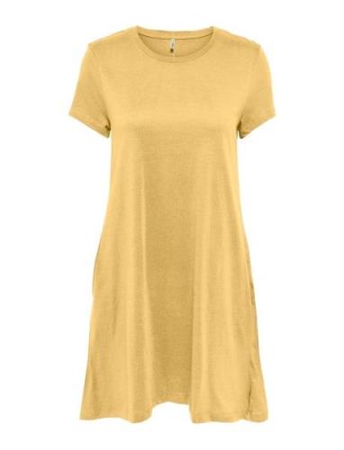 Onlmay Life S/S Pocket Dress Jrs Lyhyt Mekko Yellow ONLY