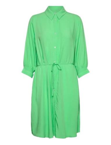 Srelianna Shirt Dress Lyhyt Mekko Green Soft Rebels