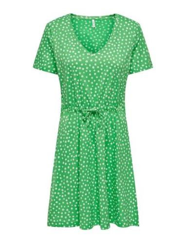 Onlmay S/S V-Neck Short Dress Jrs Noos Lyhyt Mekko Green ONLY