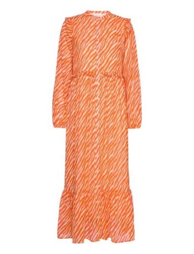 Genny Recycled Maxi Dress Maksimekko Juhlamekko Orange Notes Du Nord