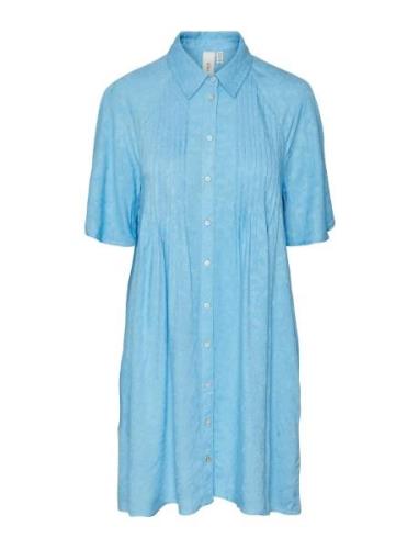 Yasfira 2/4 Shirt Dress S. Noos Lyhyt Mekko Blue YAS