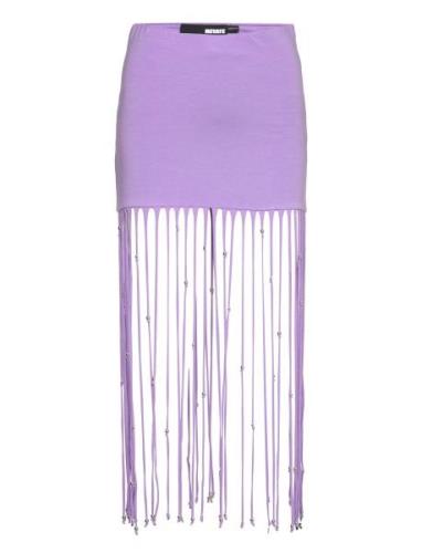 Light Jersey Maxi Skirt Lyhyt Hame Purple ROTATE Birger Christensen