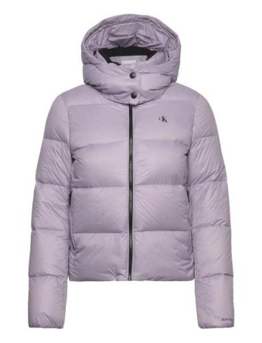 Mw Down Archetype Short Puffer Vuorillinen Takki Topattu Takki Purple ...