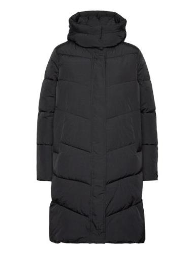Modern Padded Coat Topattu Pitkä Takki Black Calvin Klein