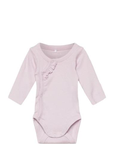 Nbnwinny Ls Wrap Body Bodies Long-sleeved Pink Name It