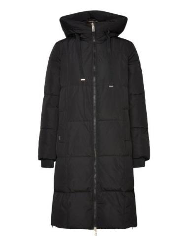 Nova Square Down Coat Topattu Pitkä Takki Black MOS MOSH