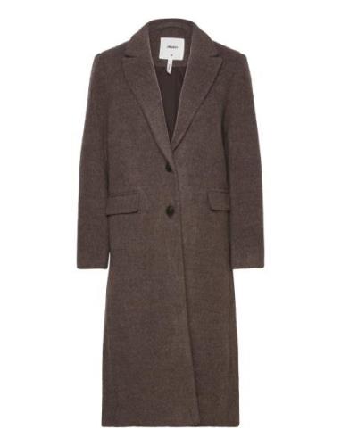 Objolga Wool Coat Noos Outerwear Coats Winter Coats Brown Object