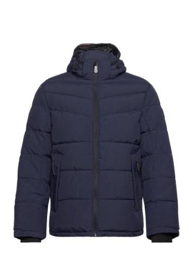 Puffer Jacket With Hood Vuorillinen Takki Topattu Takki Navy Tom Tailo...