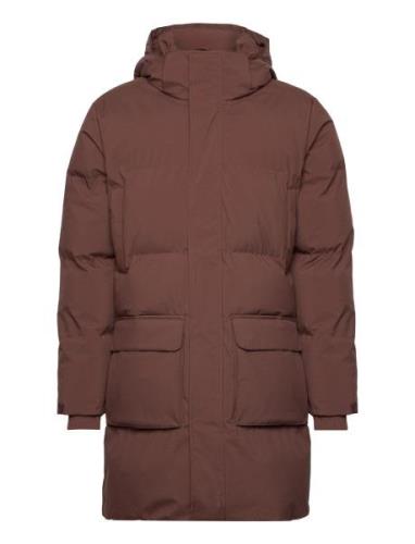 Madden Ripstop Puffer Parka Coat Parka Takki Brown Les Deux