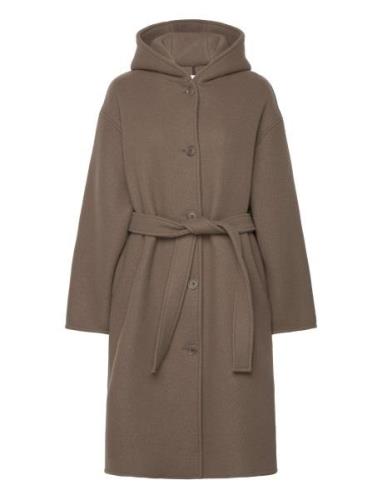 Hanneli Coat 14881 Outerwear Coats Winter Coats Brown Samsøe Samsøe