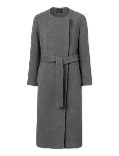 Amilia Coat Modern Wool Outerwear Coats Winter Coats Grey Naja Lauf