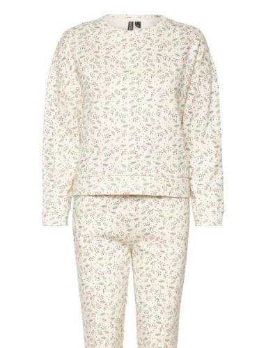 Pcxmas Chilli Sweat Set Bc Pyjama Beige Pieces