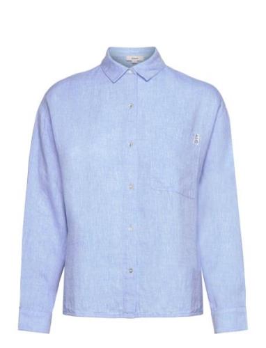 Justine - Shirt Pyjama Toppi Blue Etam