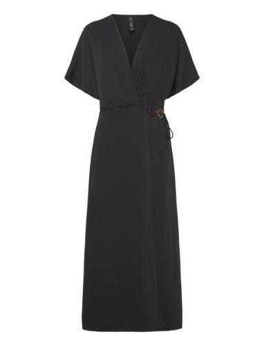 Wrap Dress With Hoop Detail Maksimekko Juhlamekko Black Mango