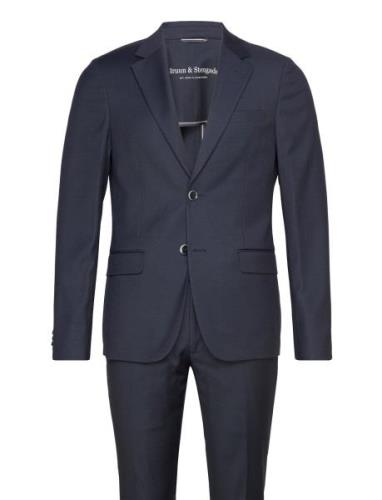 Bs Napa Slim Fit Suit Set Puku Navy Bruun & Stengade