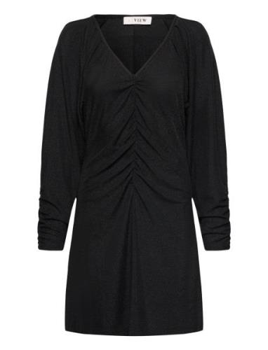 Eva Short Dress Lyhyt Mekko Black A-View