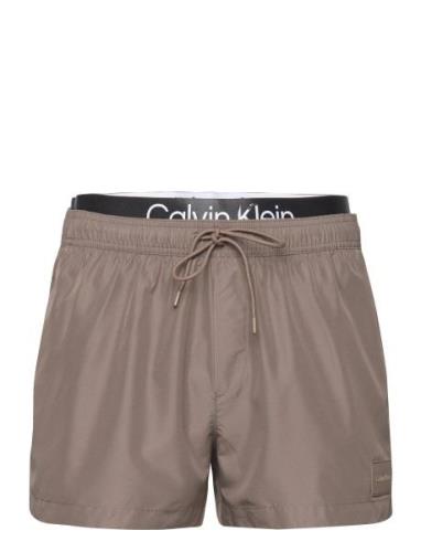 Short Double Wb Uimashortsit Brown Calvin Klein
