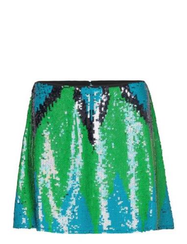 Emin Embellished Skirt Lyhyt Hame Green French Connection