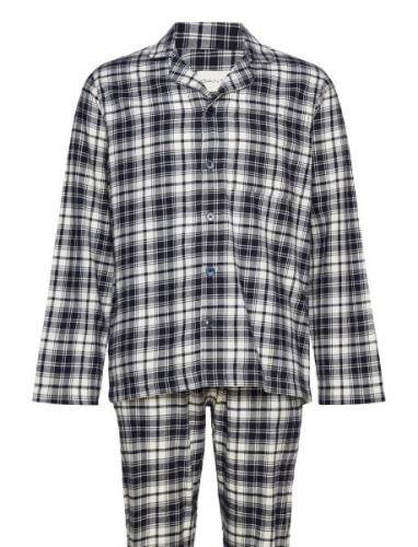 Flannel Pj Set Pants And Shirt Gb Pyjama Navy GANT