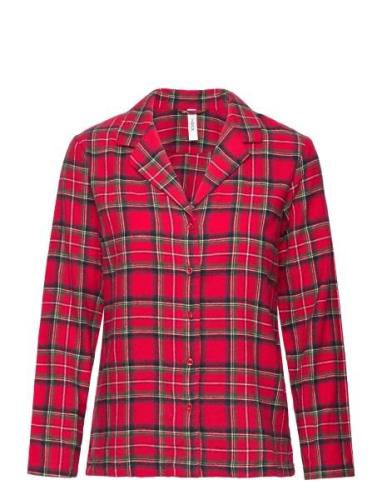 Nightshirt Flannel Check Toppi Red Lindex