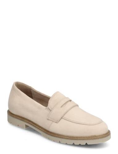 Women Slip-On Loaferit Matalat Kengät Beige Tamaris