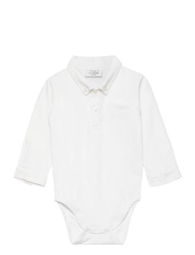 Basil - Bodysuit Bodies Long-sleeved White Hust & Claire