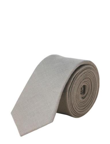 Jacoliver Linen Tie Solmio Kravatti Khaki Green Jack & J S