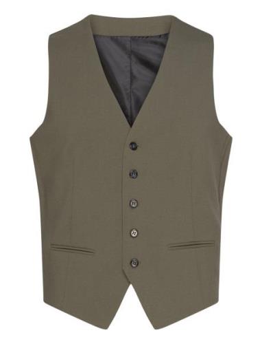 Mens Waistcoat For Suit Puvun Liivi Khaki Green Lindbergh