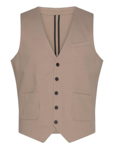 Superflex Knitted Waistcoat Puvun Liivi Beige Lindbergh