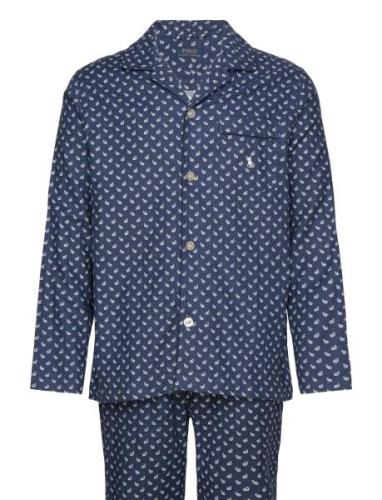 Plaid Flannel Pajama Set Pyjama Navy Polo Ralph Lauren Underwear