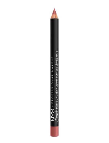 Suede Matte Lip Liner Huulikynä Meikki Brown NYX Professional Makeup