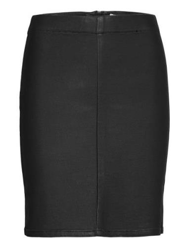 Objbelle Mw Supercoated Skirt Polvipituinen Hame Black Object