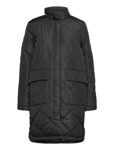 Slfnaddy Quilted Coat Tikkitakki Black Selected Femme