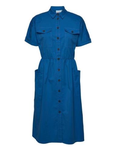 Dagnykb Dress Polvipituinen Mekko Blue Karen By Simonsen