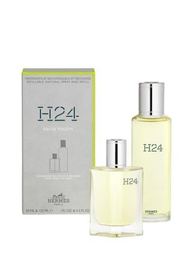 H24 Edt Refill Spray + Bottle Refill Hajuvesi Eau De Parfum Nude HERMÈ...