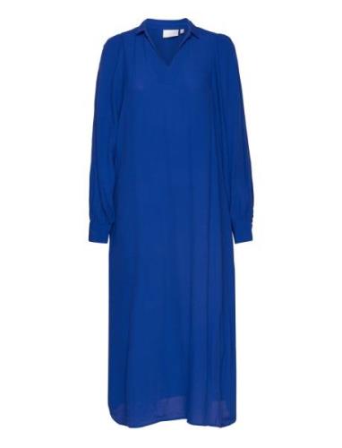 Dress With Wide Sleeves Polvipituinen Mekko Blue Coster Copenhagen