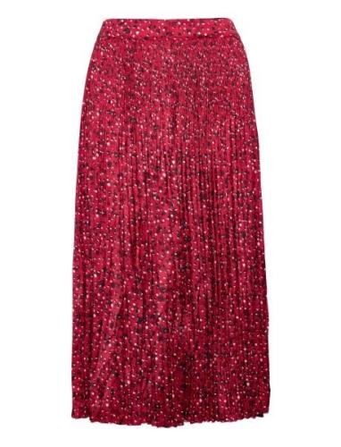 Pleated Printed Maxi Skirt In Recycled Polyester Polvipituinen Hame Mu...