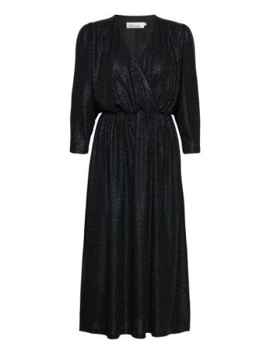 Flamekb Dress Polvipituinen Mekko Black Karen By Simonsen