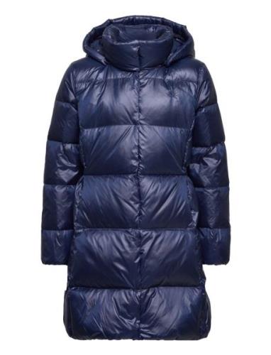 Water-Resistant Down Long Coat Toppatakki Blue Ralph Lauren Kids