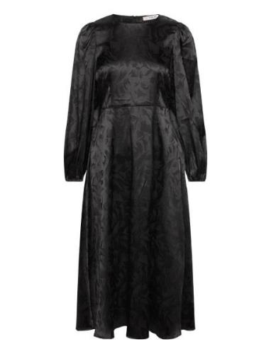 Gina Dress Polvipituinen Mekko Black A-View