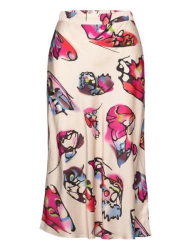 Skirt In Butterfly Print Polvipituinen Hame Multi/patterned Coster Cop...