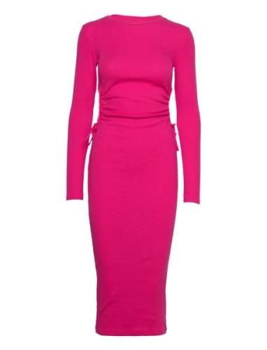 Enally Ls Hole Dress 5314 Polvipituinen Mekko Pink Envii