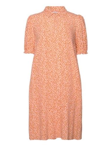 Nulydia Short Dress Polvipituinen Mekko Orange Nümph