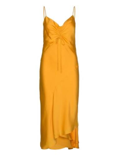 Alexia Dress Polvipituinen Mekko Yellow AllSaints