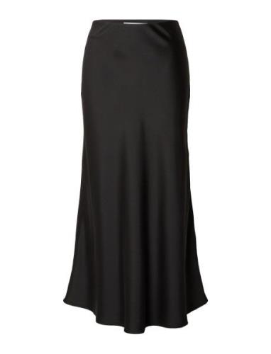 Slflena Hw Midi Skirt Noos Polvipituinen Hame Black Selected Femme