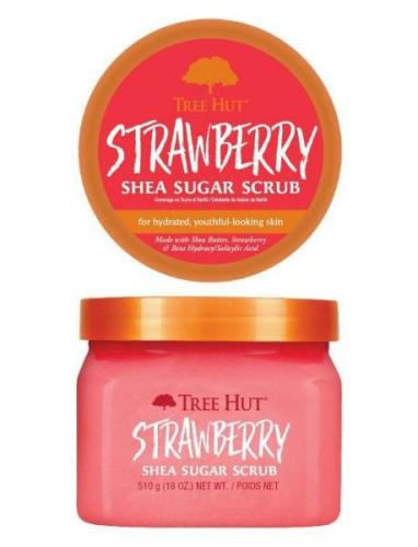 Shea Sugar Scrub Strawberry Kuorinta-aine Vartalonkuorinta Nude Tree H...