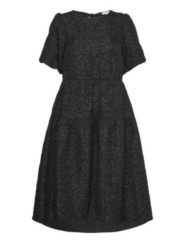 Ana Dress Polvipituinen Mekko Black A-View