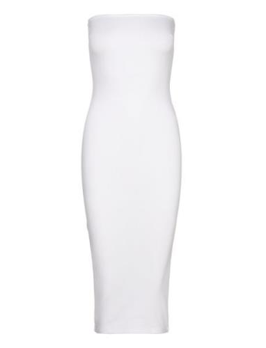 Tube Dress Polvipituinen Mekko White Gina Tricot