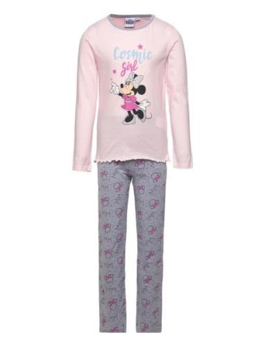 Pyjalong Pyjamasetti Pyjama Multi/patterned Minnie Mouse